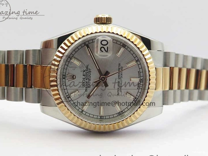 NH05A Dial Edition RG on 31mm Markers SEIKO Best GSF President Silver SS Stick Bracelet 178274 Datejust SS RG 0514
